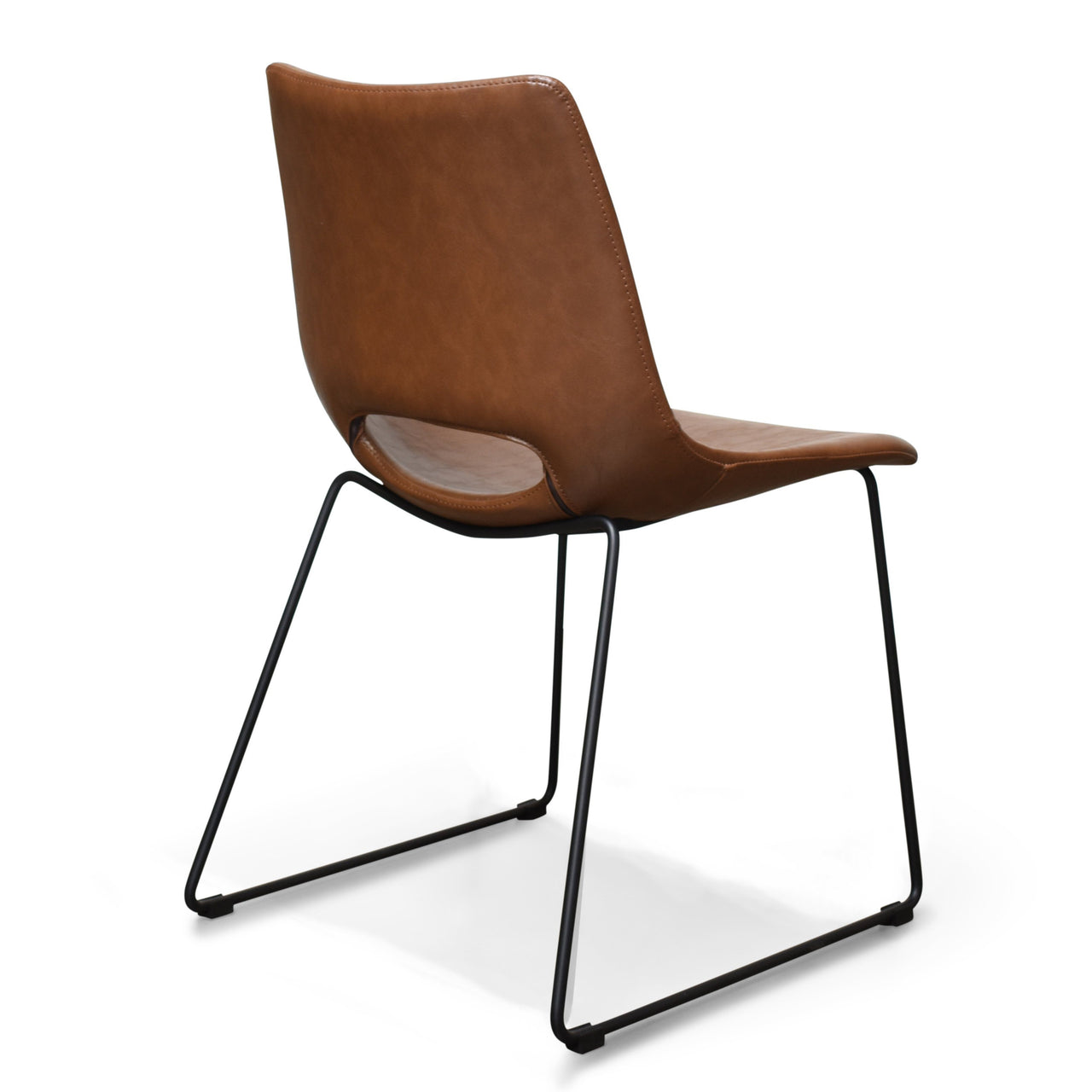 Thompson Dining Chair, PU Leather, Set of 2 Dining Chair Gingko 