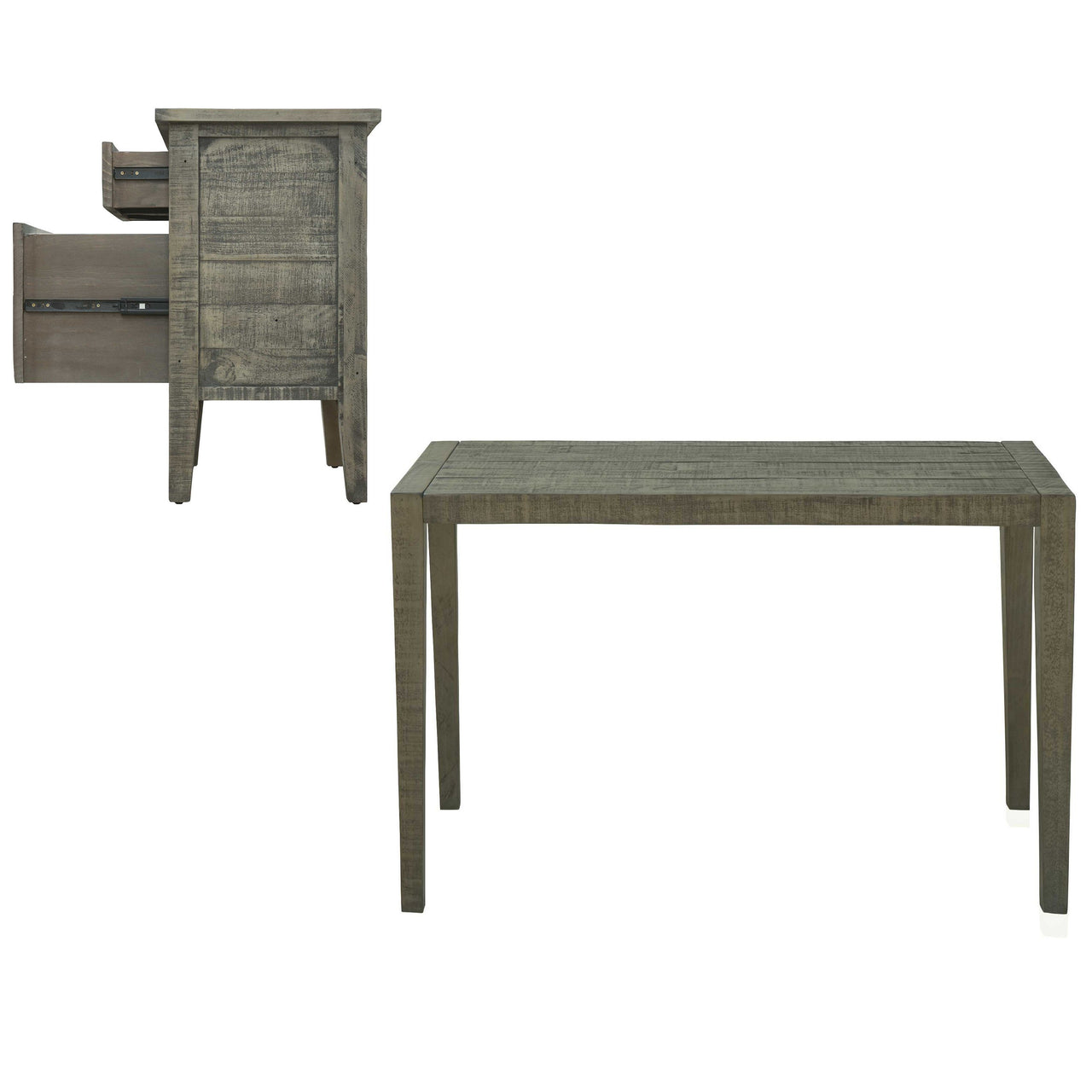 Ashford 2 Pieces Reclaimed Wood Writing Desk and Filing Cabinet Dining Table AndMakers 