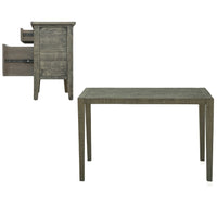Thumbnail for Ashford 2 Pieces Reclaimed Wood Writing Desk and Filing Cabinet Dining Table AndMakers 