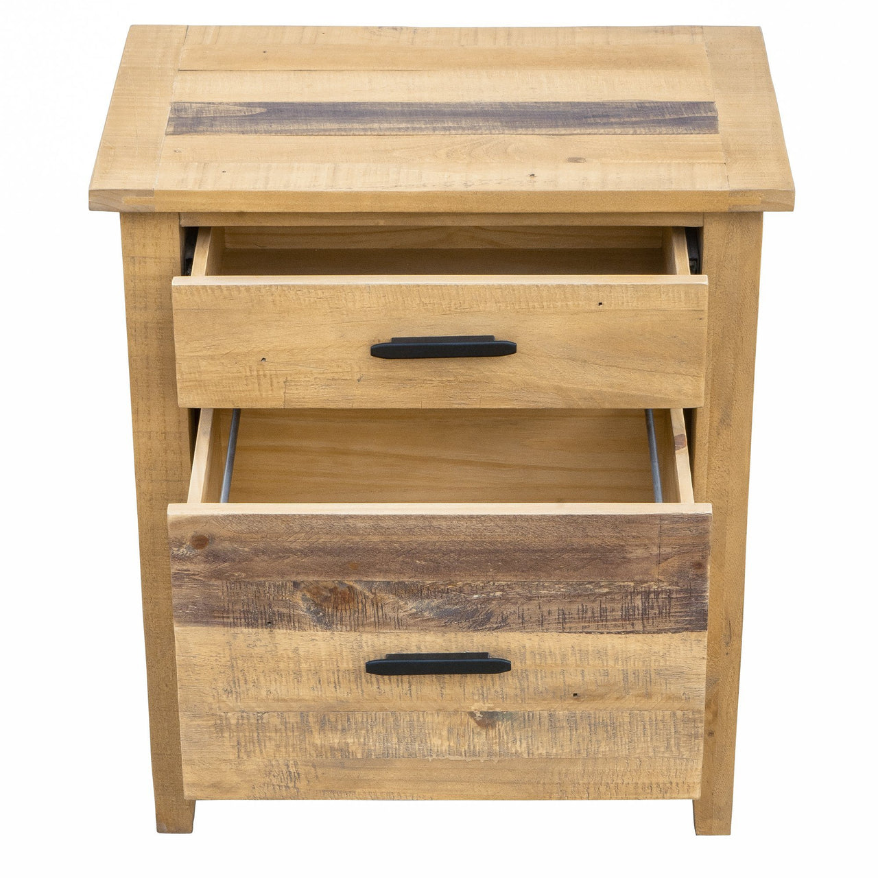 Ashford 25" Reclaimed Wood Filing Cabinet with Two Drawers Filing Cabinet AndMakers 