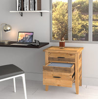Thumbnail for Ashford 2 Pieces Reclaimed Wood Writing Desk and Filing Cabinet Dining Table AndMakers 