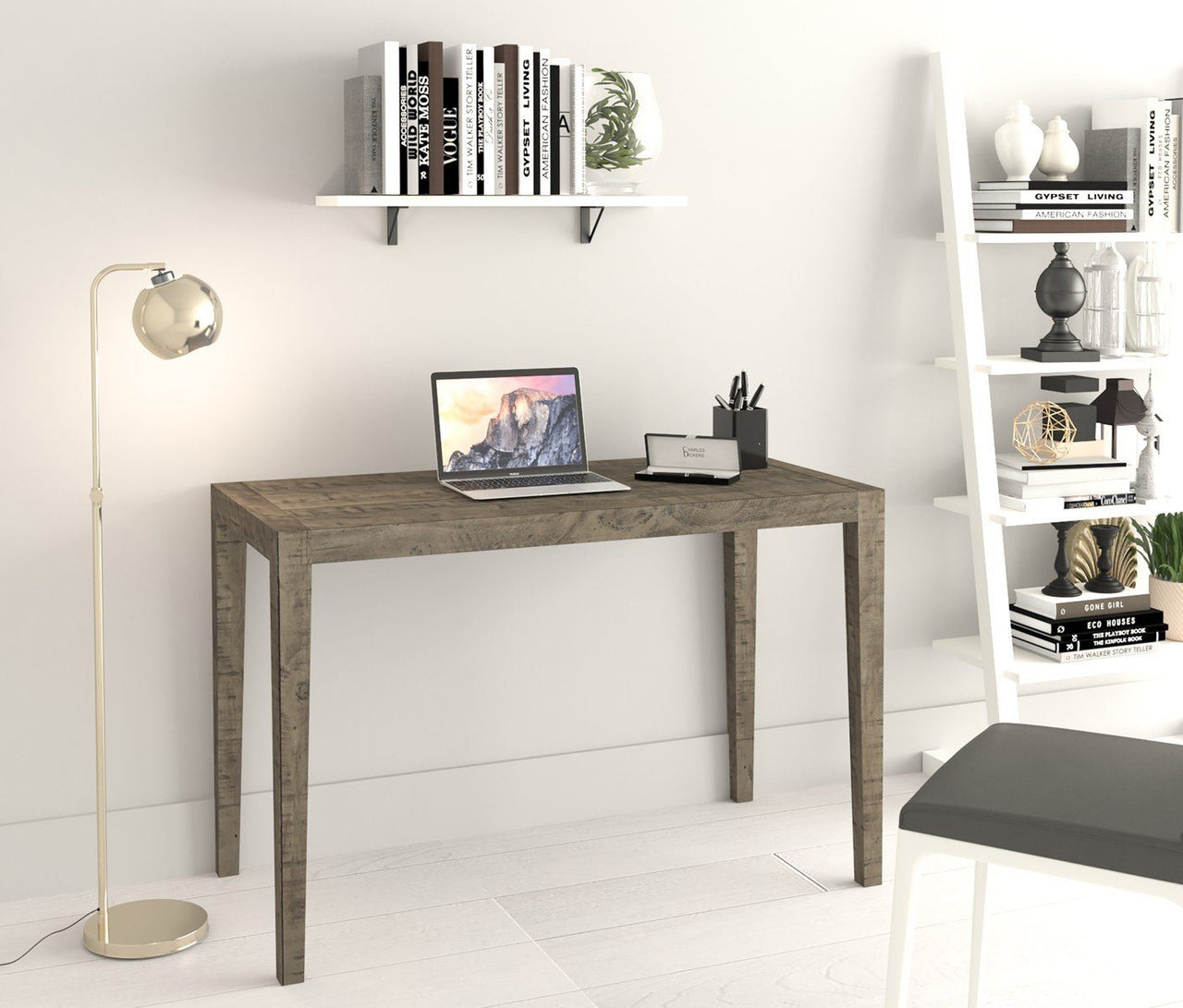 Ashford 47" Reclaimed Wood Home Office Desk Desk AndMakers 