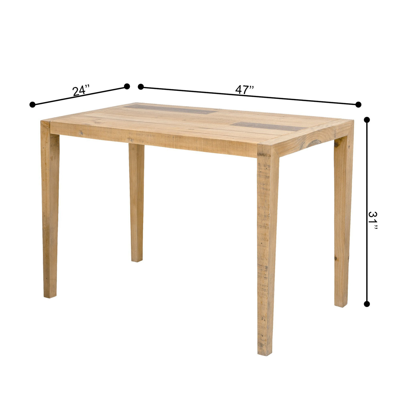 Ashford 2 Pieces Reclaimed Wood Writing Desk and Filing Cabinet Dining Table AndMakers 