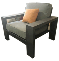 Thumbnail for Titan Lounge Chair with Cushion Outdoor Furniture Tuscan 