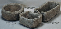 Thumbnail for Trough Cast Stone Outdoor Garden Planter Planter Tuscan 