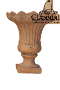 Thumbnail for Tulipano Urn Cast Stone Outdoor Garden Planter Planter Tuscan 