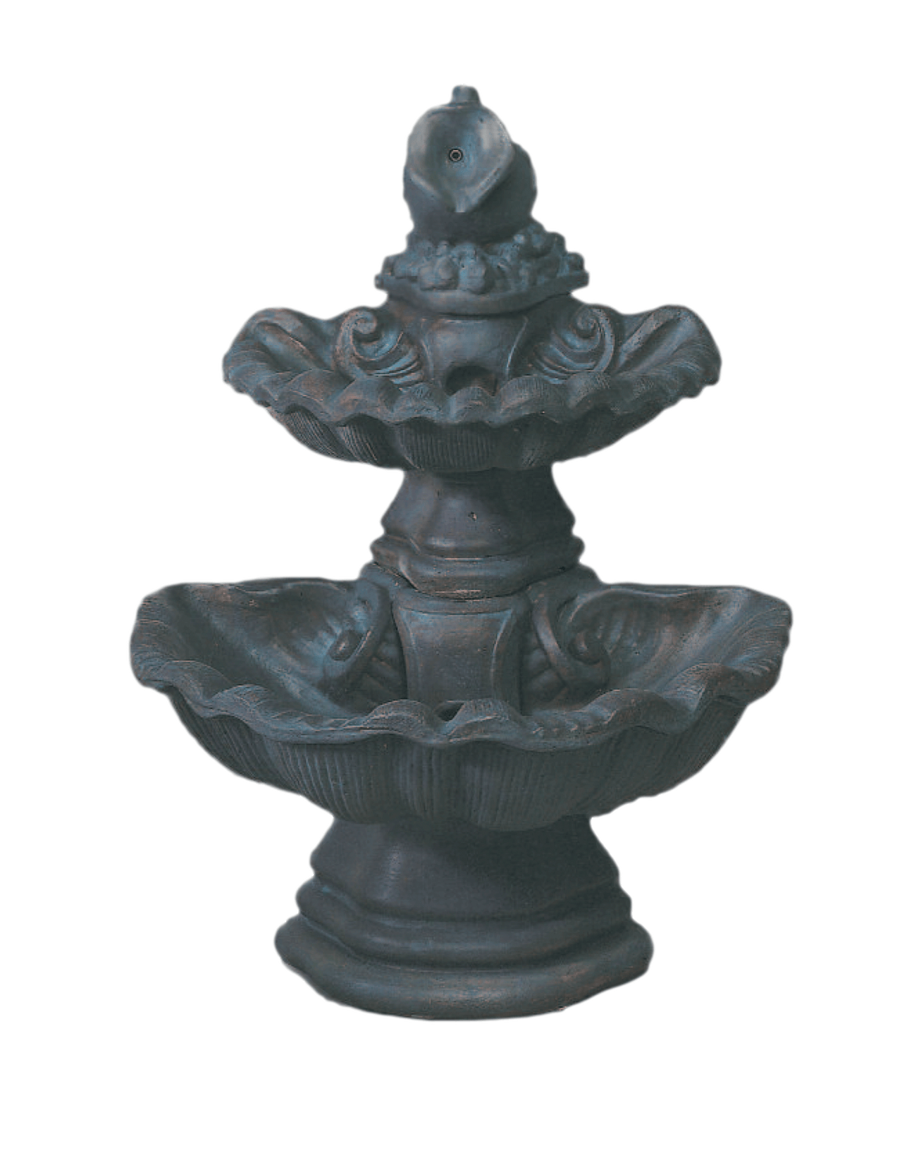 Two Tier With Pitcher Cast Stone Outdoor Garden Fountain Fountain Tuscan 