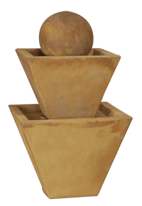 Thumbnail for Two Tier Outdoor Cast Stone Garden Fountain Medium Fountain Tuscan 