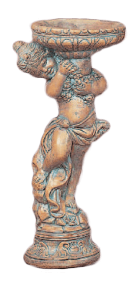 Umbrian Girl and Boy Cast Stone Outdoor Asian Collection Statues Tuscan 