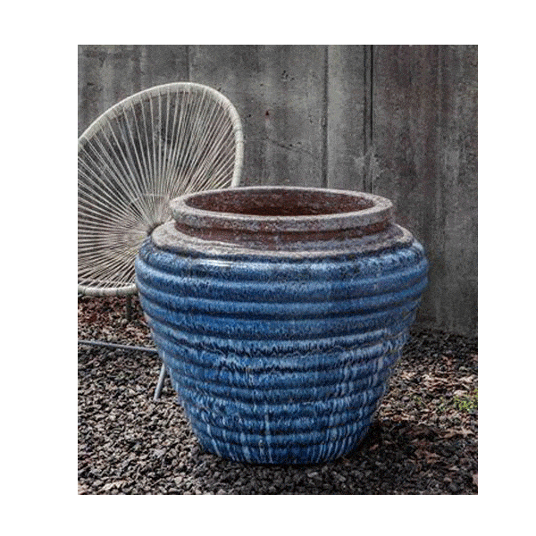 Campania International Glazed Terra cotta Boca Jar Urn/Planter Campania International 