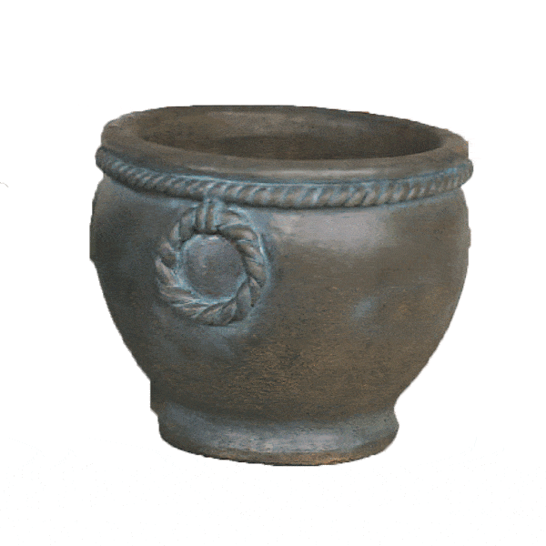 Tuscany Pot Cast Stone Outdoor Garden Planter Planter Tuscan Natural (N) Large 