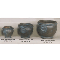 Thumbnail for Tuscany Pot Cast Stone Outdoor Garden Planter Planter Tuscan 