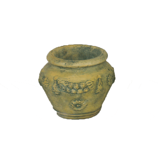 Siena Pot Cast Stone Outdoor Garden Planter Planter Tuscan Natural (N) Small 
