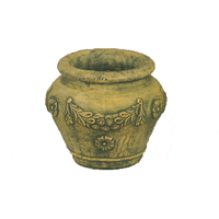 Thumbnail for Siena Pot Cast Stone Outdoor Garden Planter Planter Tuscan Natural (N) Medium 