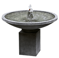 Thumbnail for Autumn Leaves Outdoor Garden Birdbath Water Fountain Fountain Campania International 