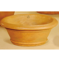 Thumbnail for Rolled Rim Oval Pot Cast Stone Outdoor Garden Planter Planter Tuscan 