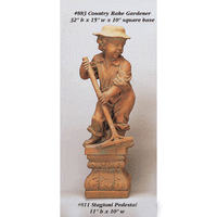 Thumbnail for Country Rake Gardener Asian Collection Statues Tuscan 