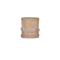 Thumbnail for Della Robbia Cast Stone Outdoor Garden Planter Planter Tuscan Natural (N) Small 