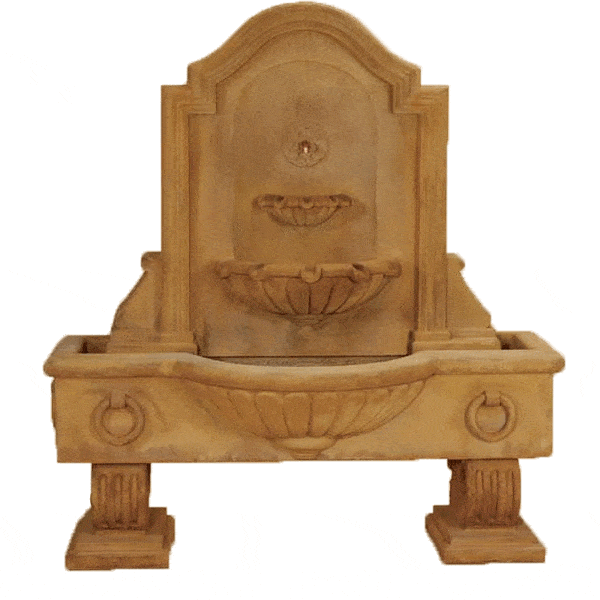 Anduze Wall Fountain Short Cast Stone Outdoor Fountain fountain Tuscan 