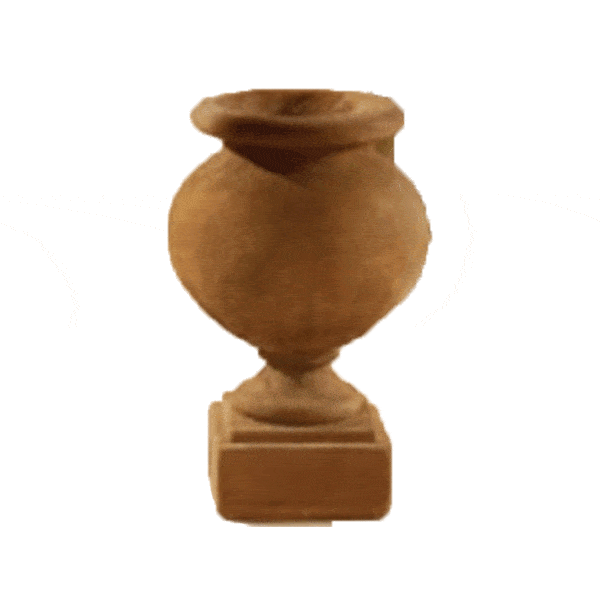 Etrurta Urn Short Cast Stone Outdoor Garden fountain Tuscan 