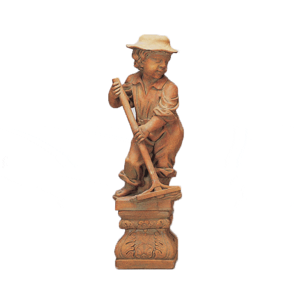 Country Rake Gardener Asian Collection Statues Tuscan 