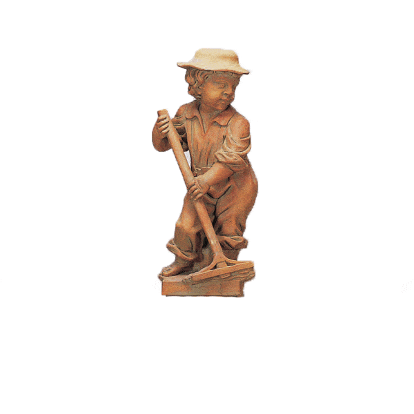 Country Rake Gardener Asian Collection Statues Tuscan 