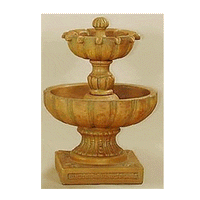 Thumbnail for Urbino Two Tier Cast Stone Outdoor Garden Fountain Fountain Tuscan 