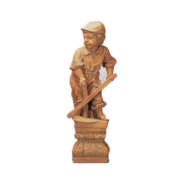 Country Sycle Gardener Asian Collection Statues Tuscan 