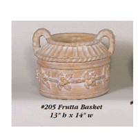 Thumbnail for Frutta Basket Cast Stone Outedoor Garden Planter Tuscanbasinss 