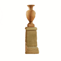 Thumbnail for Hampton Pedestal Tall Cast Stone Outdoor Garden Planter Tuscan 