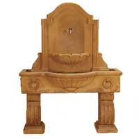 Thumbnail for Anduze Foundation For Outdoor Cast Stone Garden Fountain fountain Tuscan Natural (N) With Spout 