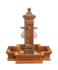 Thumbnail for San Martino Cast Stone Outdoor Garden Fountain With Spout Fountain Tuscan 