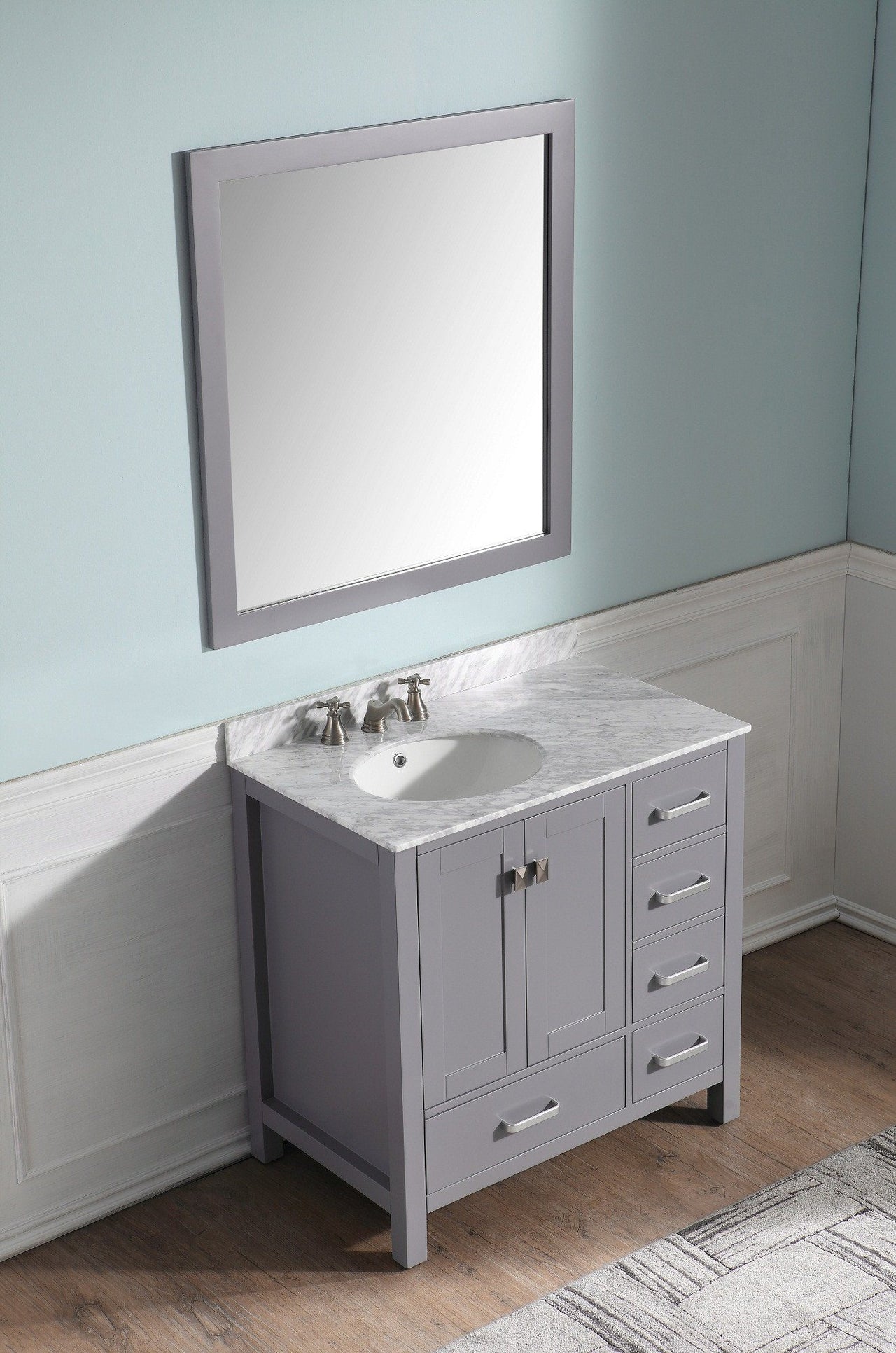 ANZZI Chateau Series V-CHG013-36 Bathroom Vanity Set Vanity ANZZI 