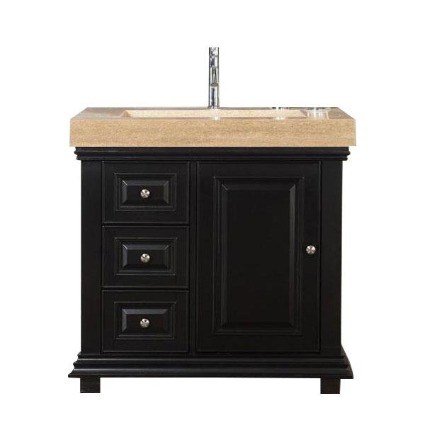 Silkroad 36" Modern Single Sink Bathroom Vanity Vanity Silkroad Exclusive 