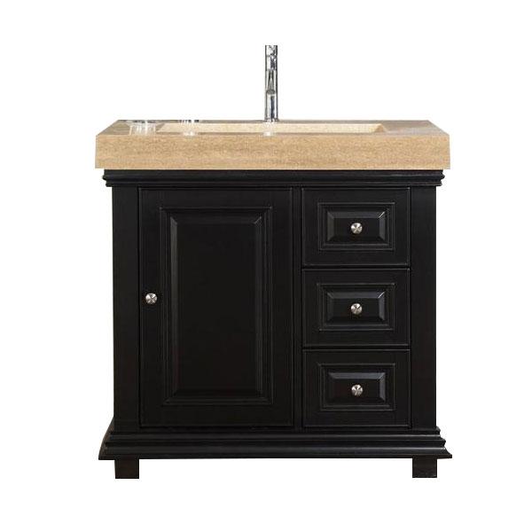 Silkroad 36" Modern Single Sink Bathroom Vanity Vanity Silkroad Exclusive 