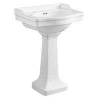 Thumbnail for Kingston Brass VPB3248 Small Porcelain Pedestal Sink, White Pedestal Sink Kingston Brass Default Title 