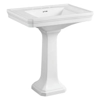 Thumbnail for Kingston Brass VPB4308 Porcelain Pedestal Sink, White Pedestal Sink Kingston Brass Default Title 