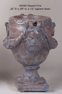 Thumbnail for Vasari Urn Cast Stone Outdoor Garden Planter Plantrer Tuscan 