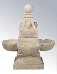 Thumbnail for Venetian Cast Stone Outdoor Garden Fountain with Spout Fountain Tuscan 