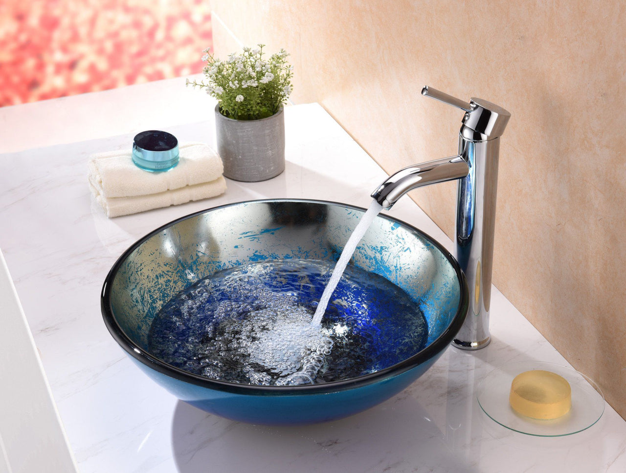 ANZZI Oceana Series LS-AZ197 Vessel Sink - Glass Bathroom Sink ANZZI 