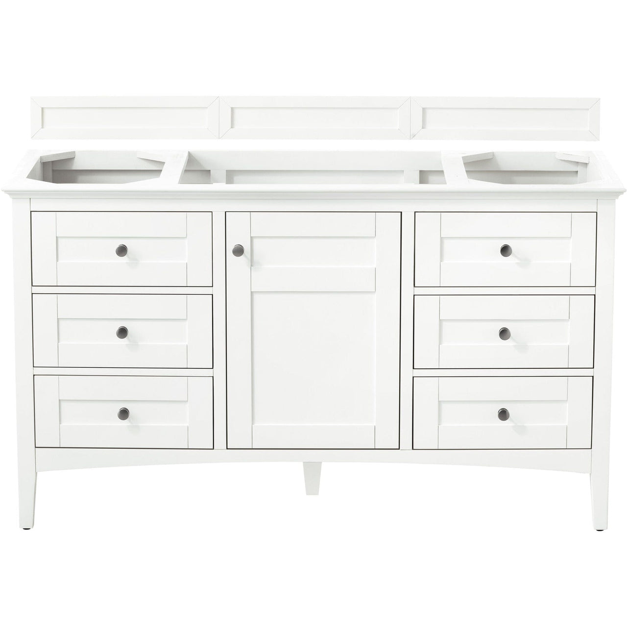 James Martin Palisades 60" Single Vanity Vanity James Martin Bright White Cabinet Only 
