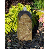 Thumbnail for Real Stone Fountains ABBC905 Basalt Fountain Kit - Polished Bullet Fountain Blue Thumb 