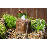 Thumbnail for GFRC Bubbling Boulders LA3025K Column Fountain Small - Complete Kit Fountain Blue Thumb 