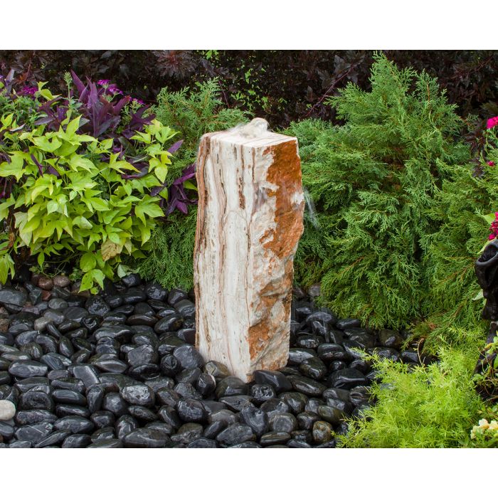 Real Stone Fountains ABTV124 Travertine Fountain Kit - Medium 24″ Fountain Blue Thumb 