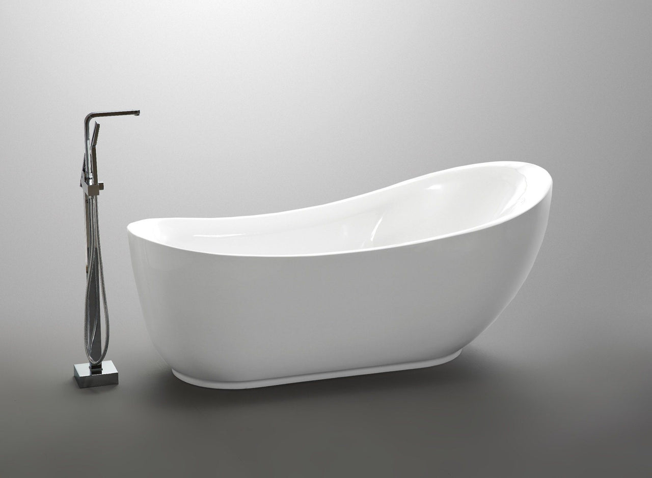 ANZZI Talyah Series 5.92 ft. Freestanding Bathtub in White FreeStanding Bathtub ANZZI 