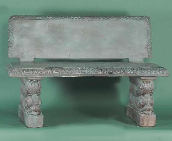 Adriatic Outdoor Cast Stone Garden Bench Benches Tuscan 