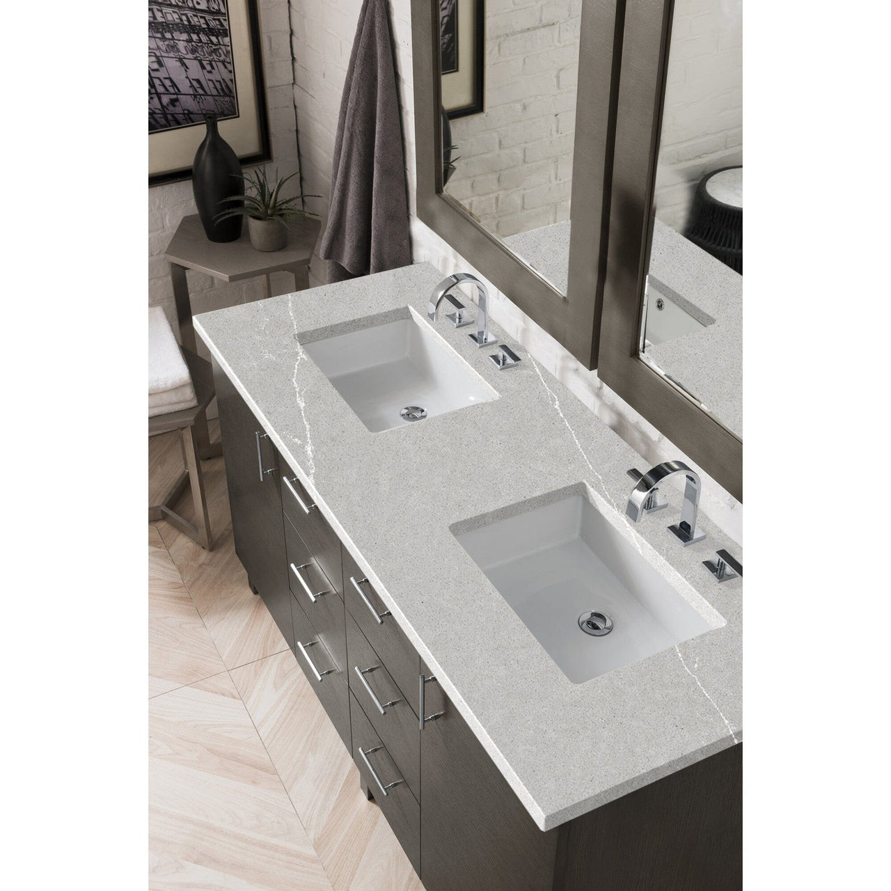James Martin Metropolitan 60" Double Vanity Vanity James Martin 