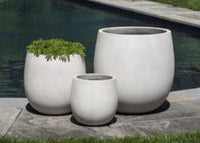 Thumbnail for Campania International Fiber Cement Sandos Planter - S/3 Urn/Planter Campania International Playa Blanca 