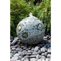 Thumbnail for Real Stone Fountains ABART4116 16″ Green Marble Sphere Fountain Fountain Blue Thumb 