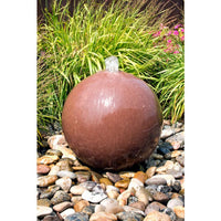 Thumbnail for Real Stone Fountains ABART4316 16″ Red Sandstone Sphere Fountain Fountain Blue Thumb 